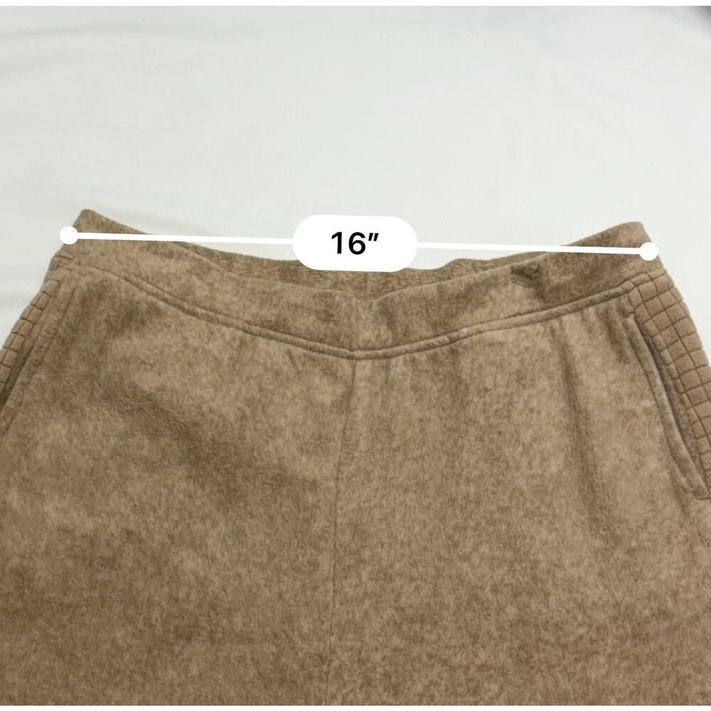 Cuddl Duds Fleece Lounge Set Women's Large Beige Pullover Top Pants Cozy - Picture 11 of 13